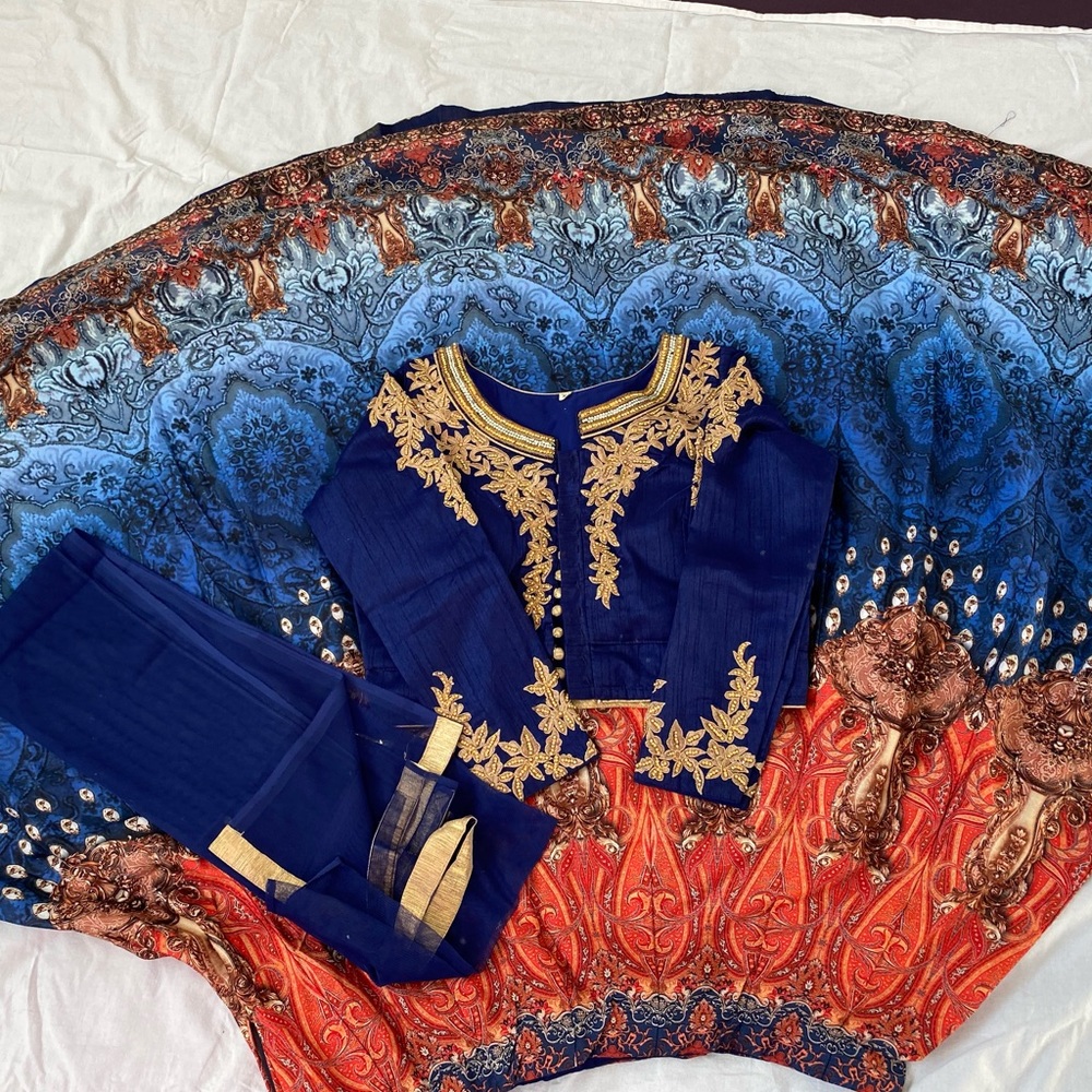 Silk lehenga